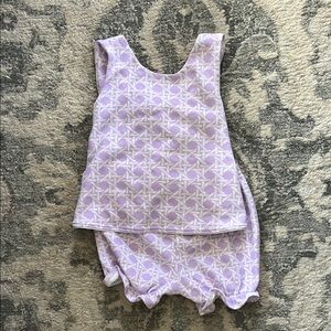 Purple and White TBBC Set size 3T NWOT